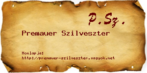 Premauer Szilveszter névjegykártya